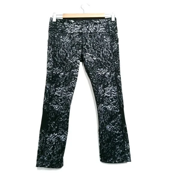 NEW | Lululemon Pace Rival Crop *22" Achromatize Ice Grey Black 6 - Picture 3 of 15